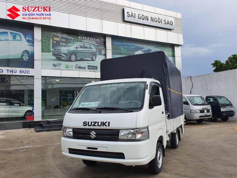 Xe tải Suzuki 750kg thùng mui bạt bửng nâng Giá lăn bánh Suzuki 750kg