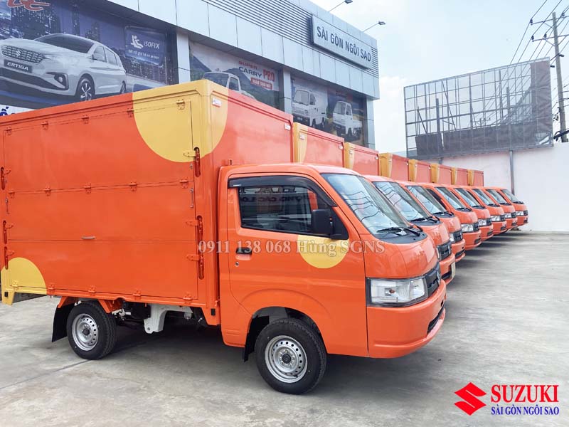 Xe tải Suzuki 750kg thùng cánh dơi- Giá lăn bánh xe tải Suzuki Pro